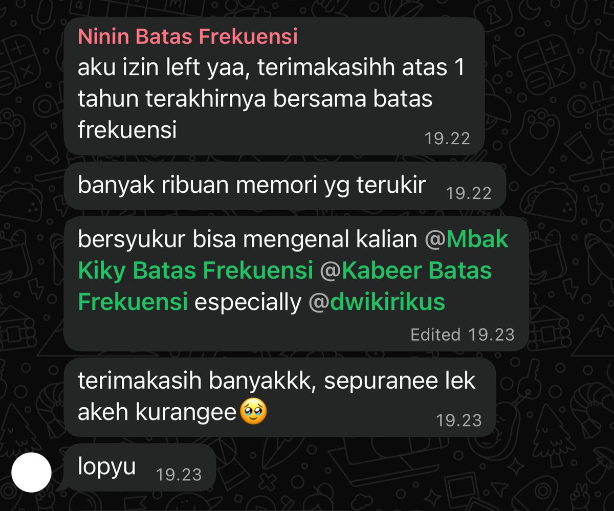 damn batas bertiga, gonna miss her
waktunya melanjutkan perjalanan
thank you ninin ✨