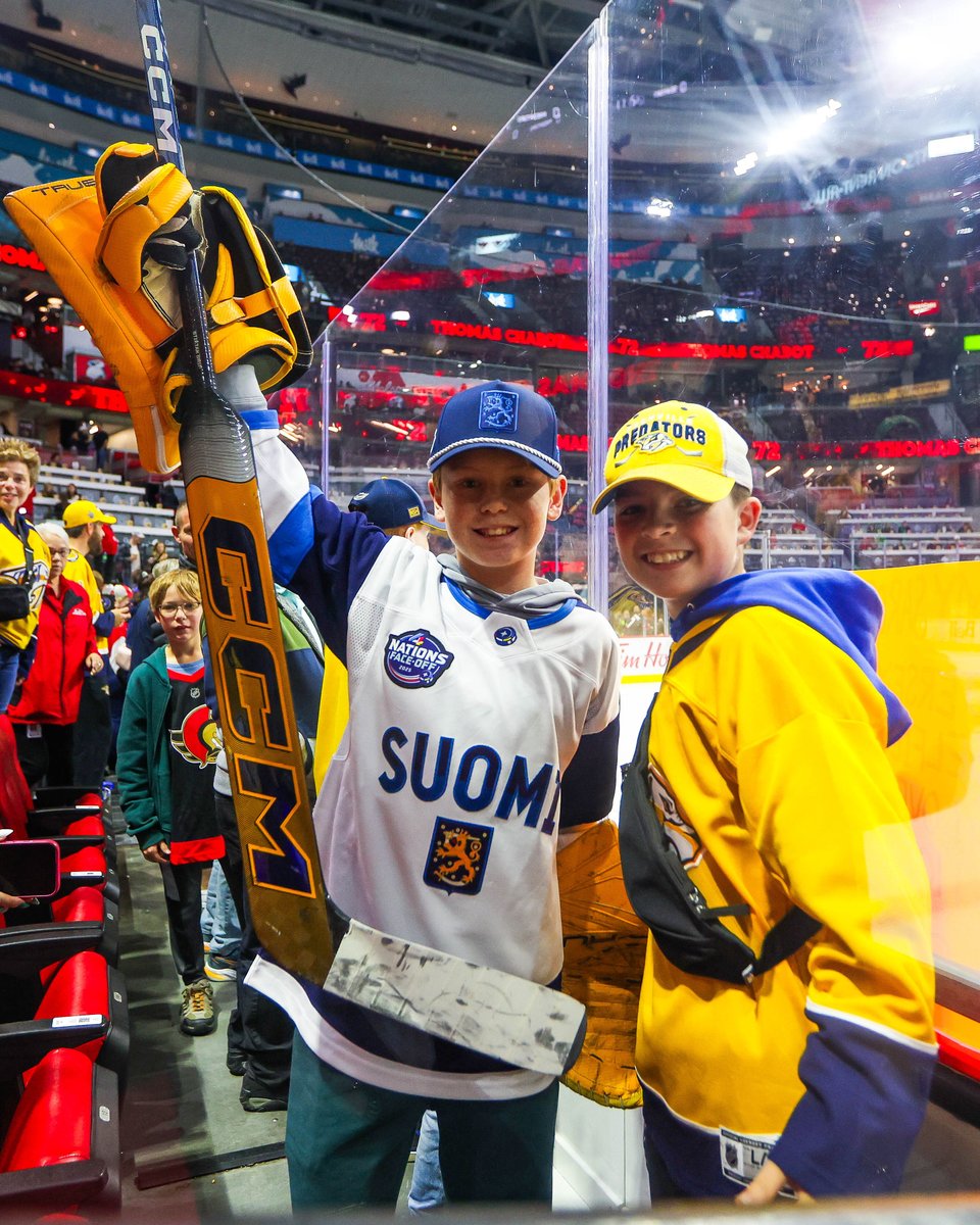 NHL's tweet image. Day = made 🤗 #NHLFaceOff