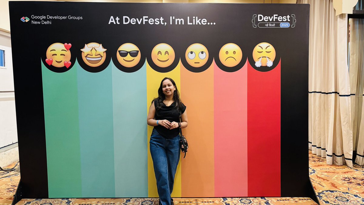 mehak_codes's tweet image. Feeling so lucky to have grabbed a seat at DevFest 2025 New Delhi 💫 — an invite-only event by
@gdg_nd
with over 6K+ registrations! The sessions were pure gold — full of insights, ideas, and inspiration. #DevFest2025 #GDGNewDelhi #Developers