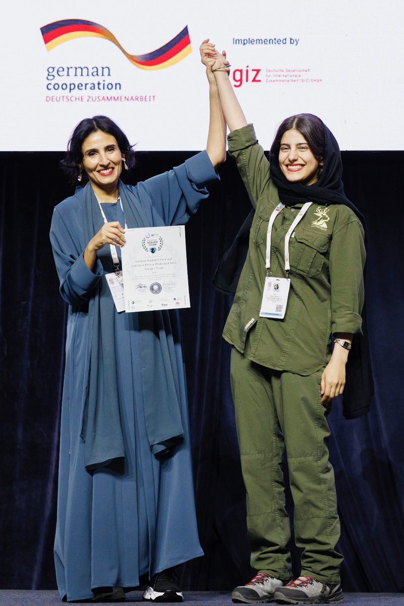 WildlifeIranian's tweet photo. Iran's prize in the WCPA's International Ranger Awards was presented by Her Excellency Razan Al Mubarak, the esteemed president of the IUCN.
#iucncongress2025 https://t.co/XfUCX7C2Cf