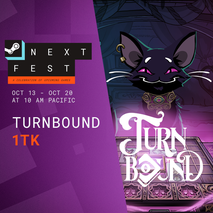 1TKgames's tweet photo. We're in #SteamNextFest! Welcome to the new spirits joining us for the first time, be sure to check out the demo, and let us know your thoughts!👻

Not only that, but we also updated the game earlier today. Check out the Steam post linked in the replies to read the patch notes!🐈‍⬛ https://t.co/xgogWRmFeB
