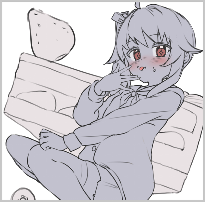 冬コミはど健全で、スイーツ部のこんな感じのイラストが載ったやつを作る予定 