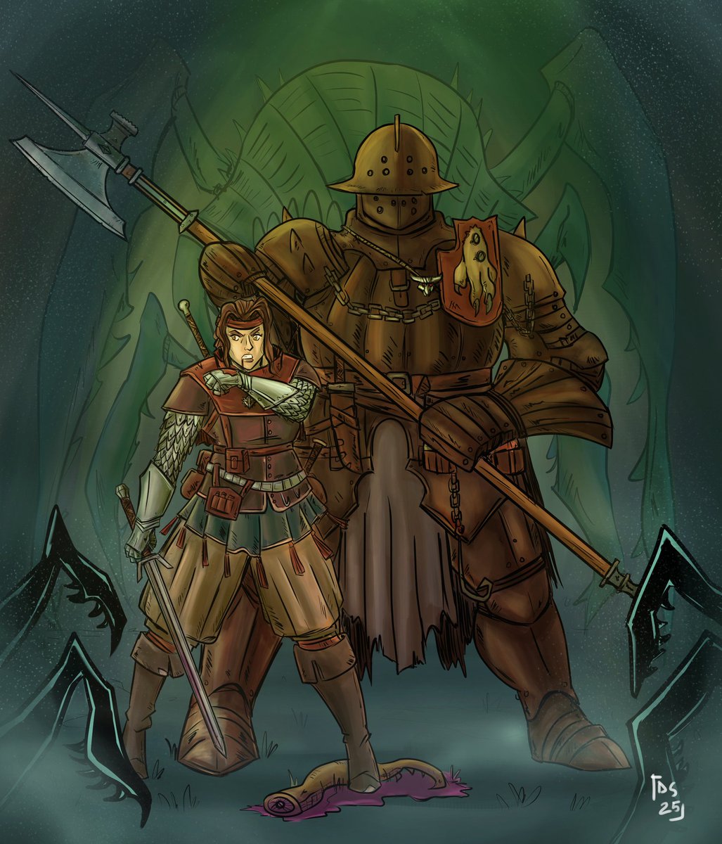 deeego's tweet photo. Witchers duo, Dilara and Kurtz, fighting a pacj of kikimoras. Commission work for @DilaraCC1 , love to work with this piece and characters. #Commission #commisionsopen #commissionart #witcher #witcherart https://t.co/in9tiBu5PK