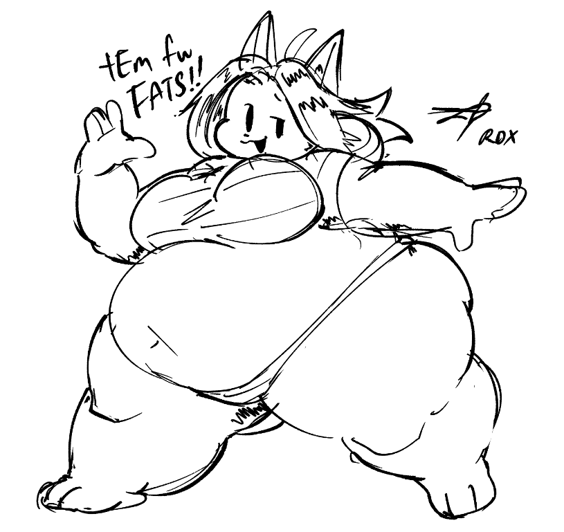 PolarisRDX's tweet photo. I missed her tail and her right round ear. Otherwise, 10-minute Temmie doodle by yours truly. https://t.co/yhJfCGTcdh