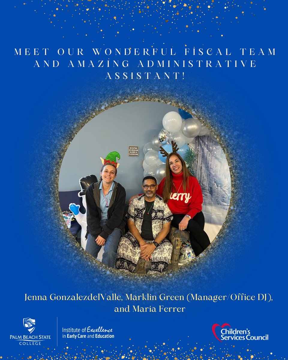 There are so many layers to the success of our students here at Team IEECE! So let's meet our amazing Fiscal Department Duo and fantastic administrative assistant, Jenna GonzalezdeValle, Marklin Green (Fiscal Manager), and Maria Ferrer! 
#teamwork #inspiringsuccess #mypbsc