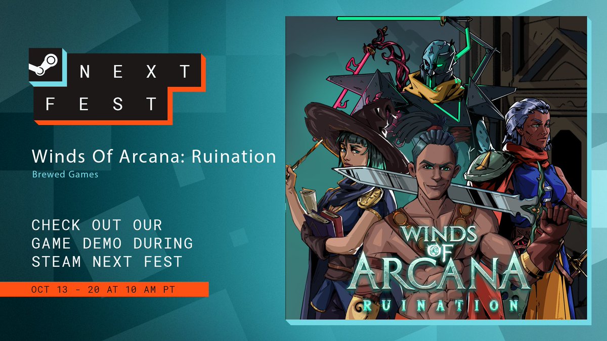 We are LIVE with our updated demo for the Steam Next Fest ⚔️🥳

Featuring updated visuals and performance improvements, this demo is the best way to experience Winds of Arcana!

Good luck to the many other amazing games taking part in this #NextFest !

#metroidvania #indiegaming