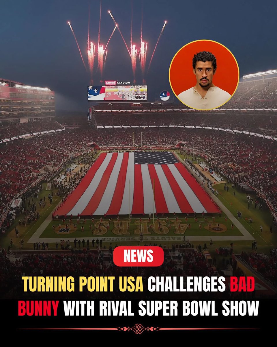 mandala_mandy's tweet image. 🚨 BREAKING: Turning Point USA just announced it’s launching its own Super Bowl Halftime Show — airing the same night as Bad Bunny’s performance. Sources say the goal is clear: to give Americans “an alternative halftime show” with homegrown artists. Now, the stage is set for a…