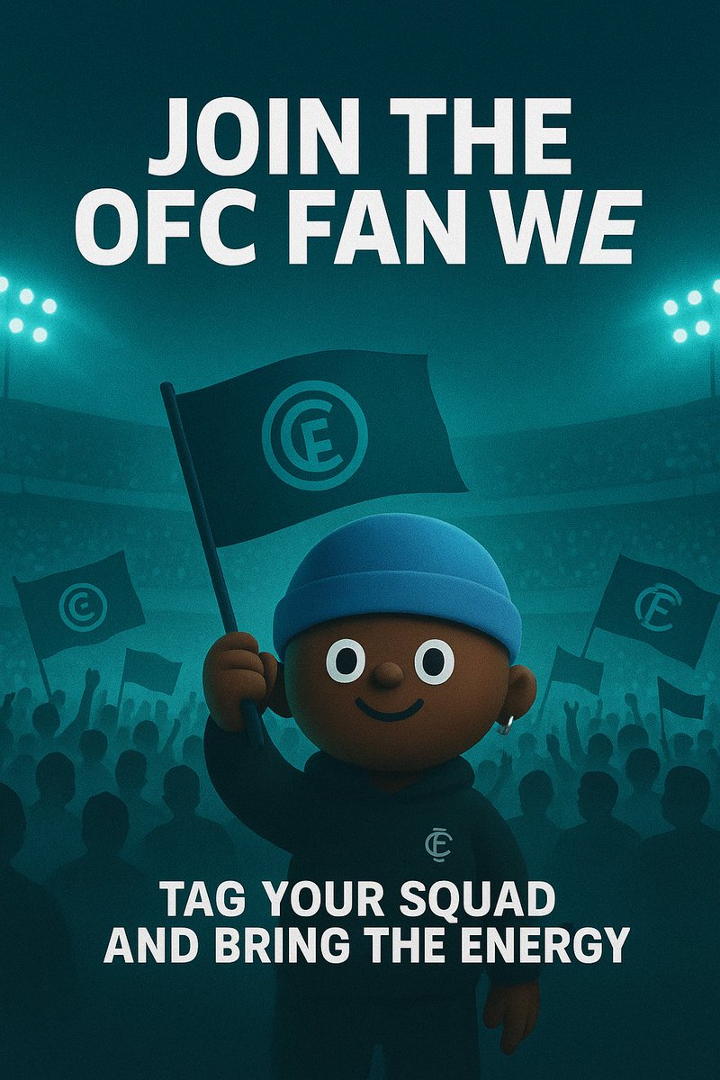 OritomE86475's tweet image. OFC FAN WAVE (Hype Challenge)
OFC FAN WAVE 🌊⚽️
Drop your $OFC PFP + tag 3 real fans who live and breathe football
@chokmahxbt
@dnns_eth
@morgan_son63643
Let’s start a wave that reaches every timeline
Show them the spirit of OneFootballClub!
#OFC #OneFootballClub…
