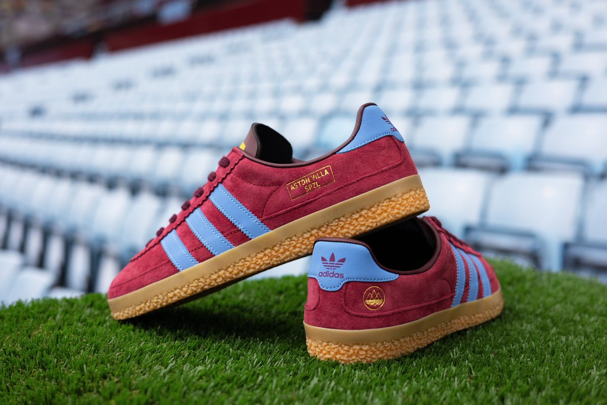 AVFCOfficial's tweet image. For Villans on and off the pitch. A capsule collection reflecting the culture that surrounds the beautiful game.

ADIDAS SPZL F.C. x ASTON VILLA

Launching at our exclusive Villa Park in-store event on October 16th, 5:30pm. Full collection available online from October 17th, 9am.