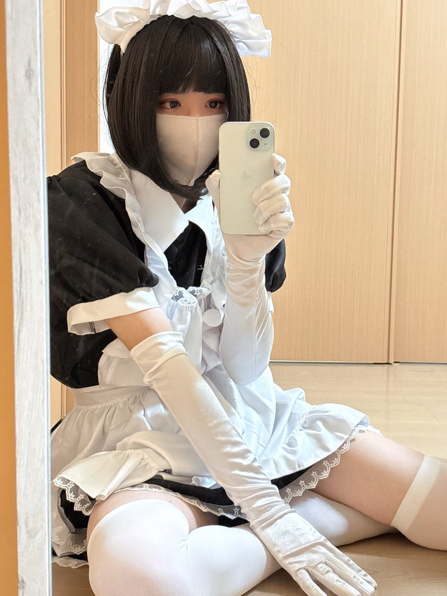 最近フォローしてくれた方は地雷系ばっかり着てる人だと思ってるかもしれないけど、こういうのもいっぱい着てます^ ^
#男の娘　#女装