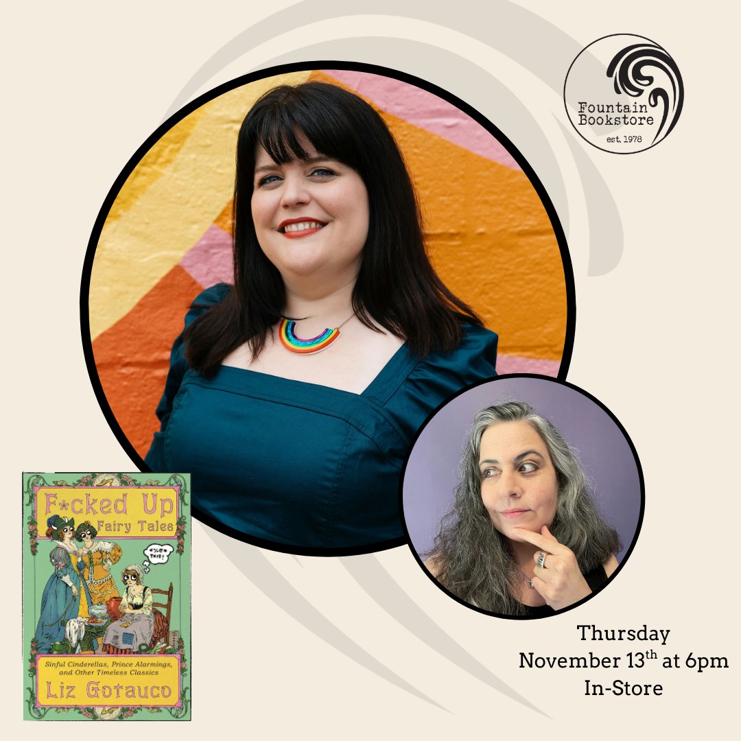 FountainBkstore's tweet photo. Liz's book was an immediate hit with the staff! We can't wait to bring her to the store to chat with Kelly about it. Get ready to laugh!
#authorevent #fckedupfairytales #indiebookstore https://t.co/qeNus1EOCs