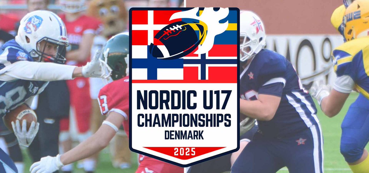 Suomen 🇫🇮 U17-poikien maajoukkue lentää tiistaina Tanskaan tavoittelemaan neljättä perättäistä Pohjoismaiden mestaruuttaan. Keskiviikkona käynnistyvässä neljän maan turnauksessa nuoret suomalaiset haastavat ensimmäisenä isäntämaa 🇩🇰 Tanskan 🏈

LUE LISÄÄ: jenkkifutis.fi/suomi-puolusta…