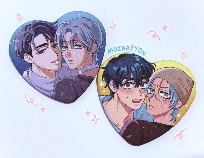 #ALNST #ivantill heart badge sample.... ouh... i love you actor AU ivan and till sunbae....