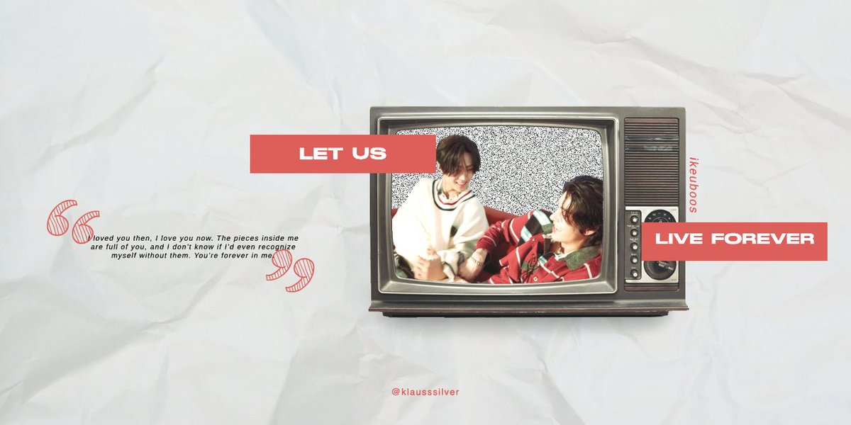 let us live forever — jayke
📼 80s au
📼 angst, lots of yearning
📼 ongoing
🖇️ archiveofourown.org/works/72411106…