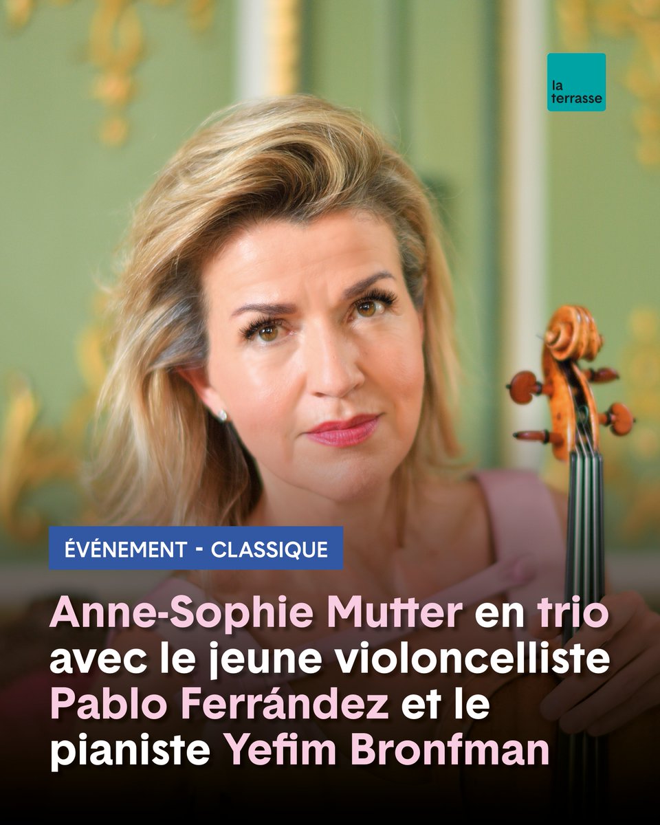ÉVÈNEMENT - CLASSIQUE - TRIO - ANNE SOPHIE MUTTER - PABLO FERRANDEZ - YEFIM BRONFMAN

👉Retrouvez tout notre actualité Classique en ligne : journal-laterrasse.fr/anne-sophie-mu…

🗓️ Le 23 octobre à la Fondation Louis Vuitton

#laterrasse #musique  #classique #spectacle  #evenement