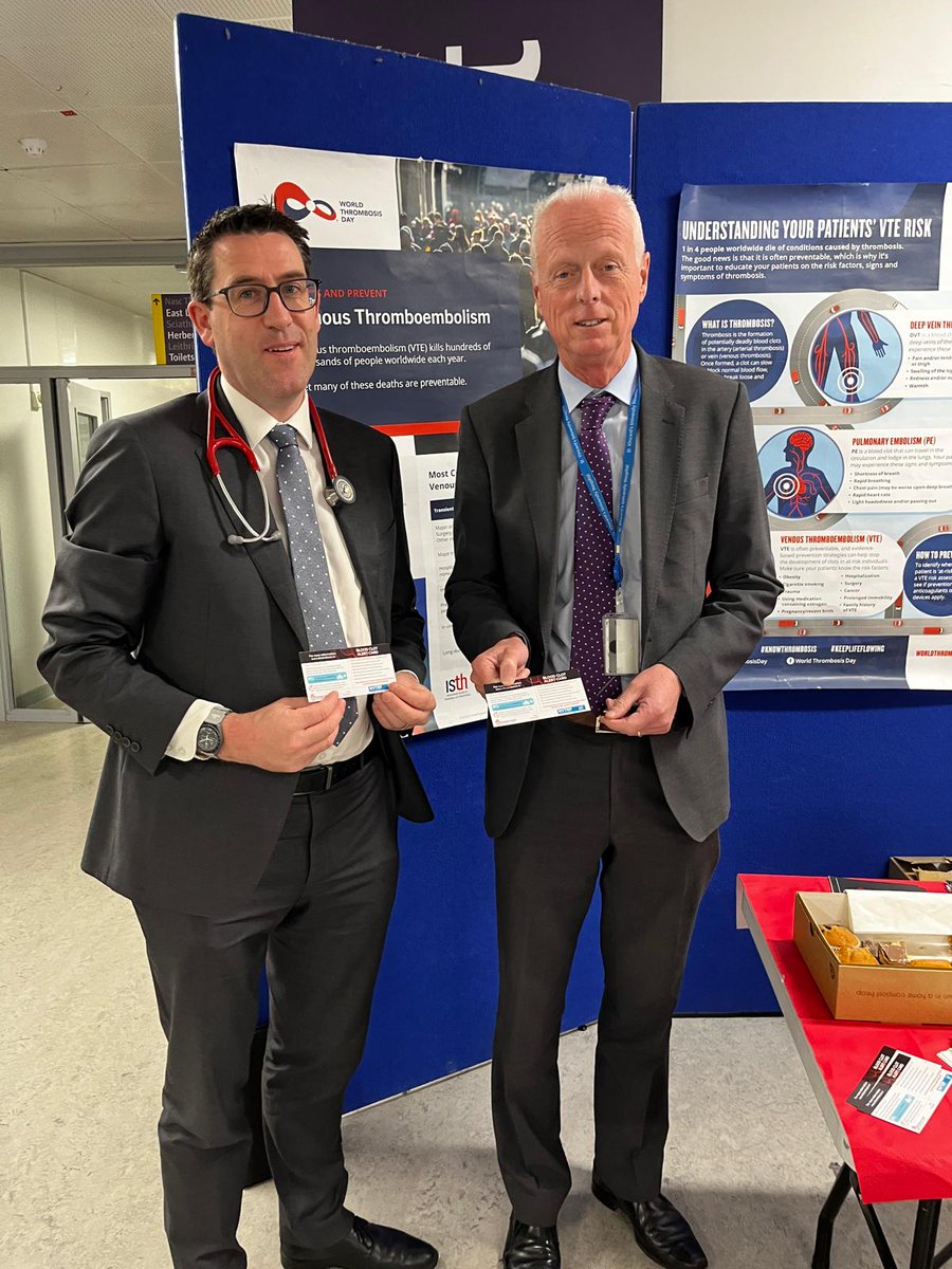 svuh's tweet photo. Our Anticoagulation Stewardship Team are at CentrePoint today for #WorldThrombosisDay - raising awareness of blood clots, their signs &amp; symptoms and how to lower your risk.

Stop by, meet the team &amp; learn more! #WTDay25 #SVUH #ThrombosisAwareness https://t.co/QvlP7b6356