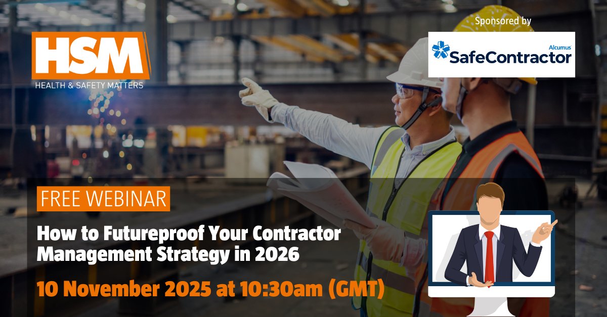 HSMmagazine's tweet image. 🚨 Webinar Alert! 🚨 

Join HSM &amp;amp; SafeContractor on Nov 10 at 10:30 AM for insights on futureproofing your contractor management strategy for 2026! 

Register FREE: wbmwebinars.com/how-to-futurep… 

#Webinar #ContractorManagement #FutureProof #HSM #SafeContractor