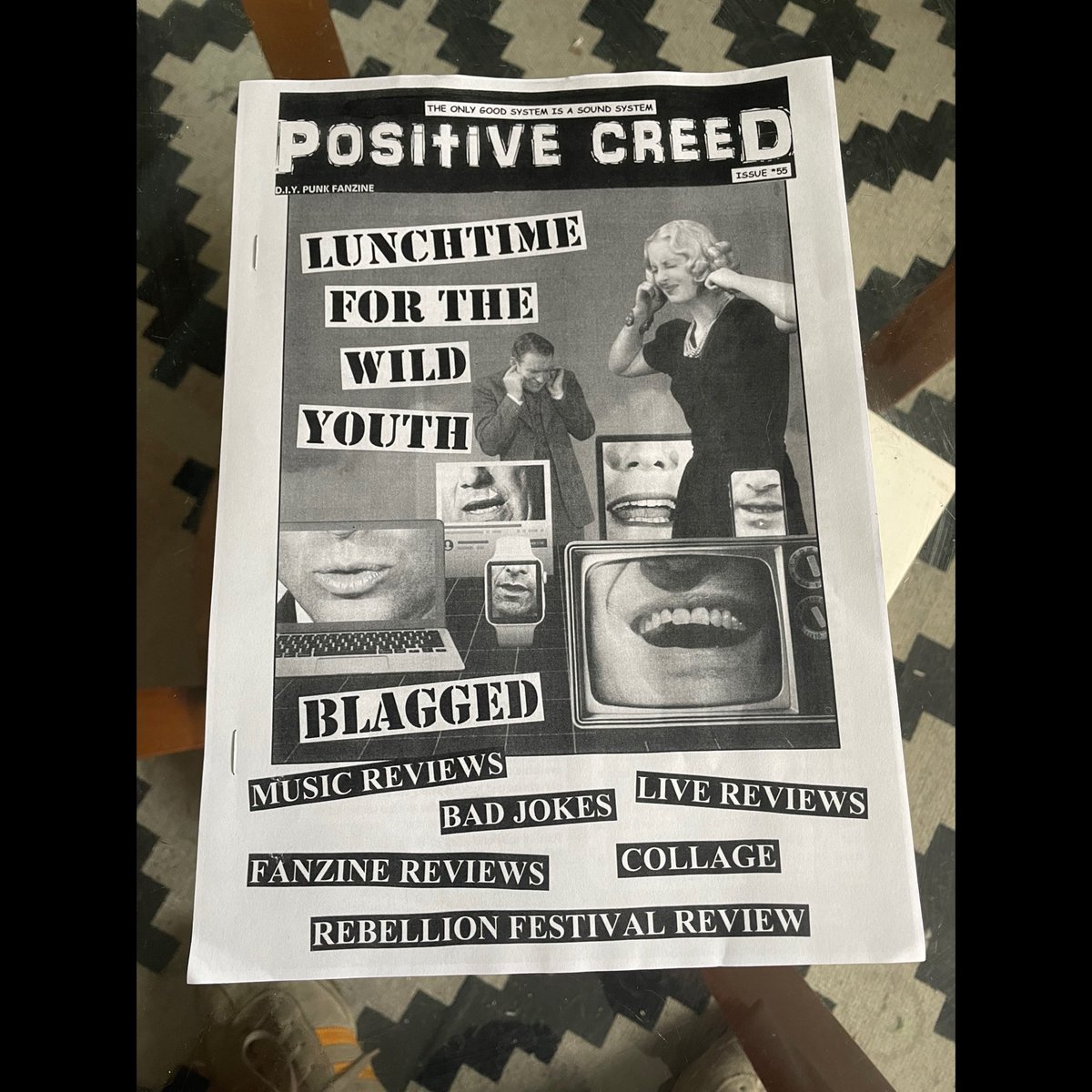 The latest issue of POSITIVE CREED features a great review of our issue 13 - also some kind words on <a href="/GloveLitZine/">ian cusack editor Glove Mag; Memorial Device ANT</a>