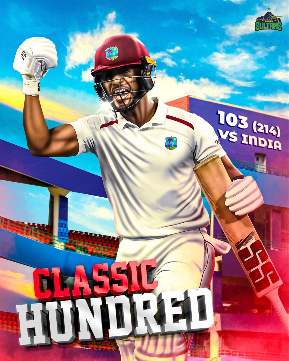 𝙏𝙚𝙢𝙥𝙚𝙧𝙖𝙢𝙚𝙣𝙩, 𝙩𝙚𝙘𝙝𝙣𝙞𝙦𝙪𝙚, 𝙖𝙣𝙙 𝙩𝙚𝙣𝙖𝙘𝙞𝙩𝙮. 👌

Shai Hope brings it all together for a brilliant Test ton! 💯