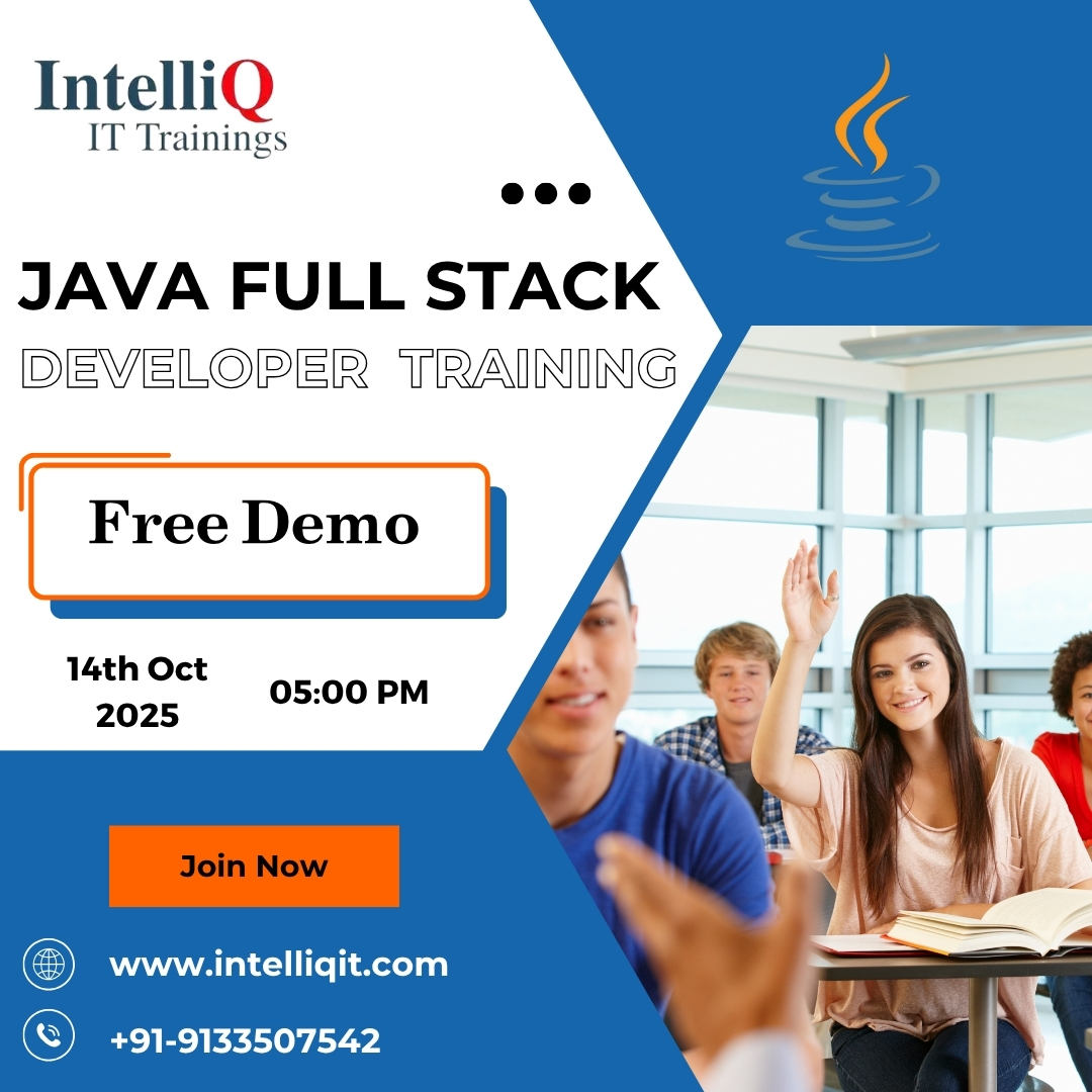 IntelliQIT's tweet image. 📷 Attend Our Free Demo – Java Full Stack Developer Course! 📷
📷 Visit: intelliqit.com
#Java  #javafullstackdeveloper #java #javadeveloper #fullstackdevelopment #javatraining #FreeDemo #FreeDemoClasses #javadeveloper #fullstackdevelopment
#ITTraining #onlinetraining