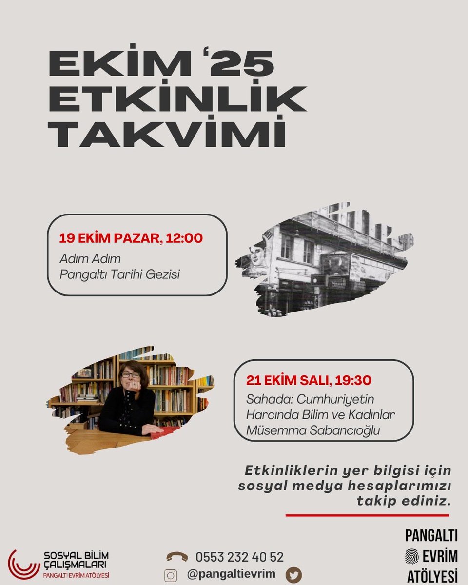 Pangaltı Evrim Atölyesi tweet media