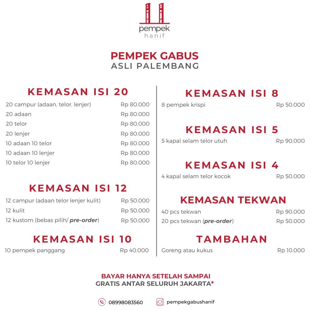 <a href="/ARSIPAJA/">Jejak digital.</a> Ini alasan terkuat kenapa aku belum hire FTE untuk usaha pempek aku. Karena aku ga mau zhalim dlm segala hal sama karyawanku nanti.

Btw, aku minta tolong doa dan dukungan teman-teman yaa, semoga di kondisi separah ini usaha pempek gabus aku tetap ramai. 🙏

Aku jual pempek