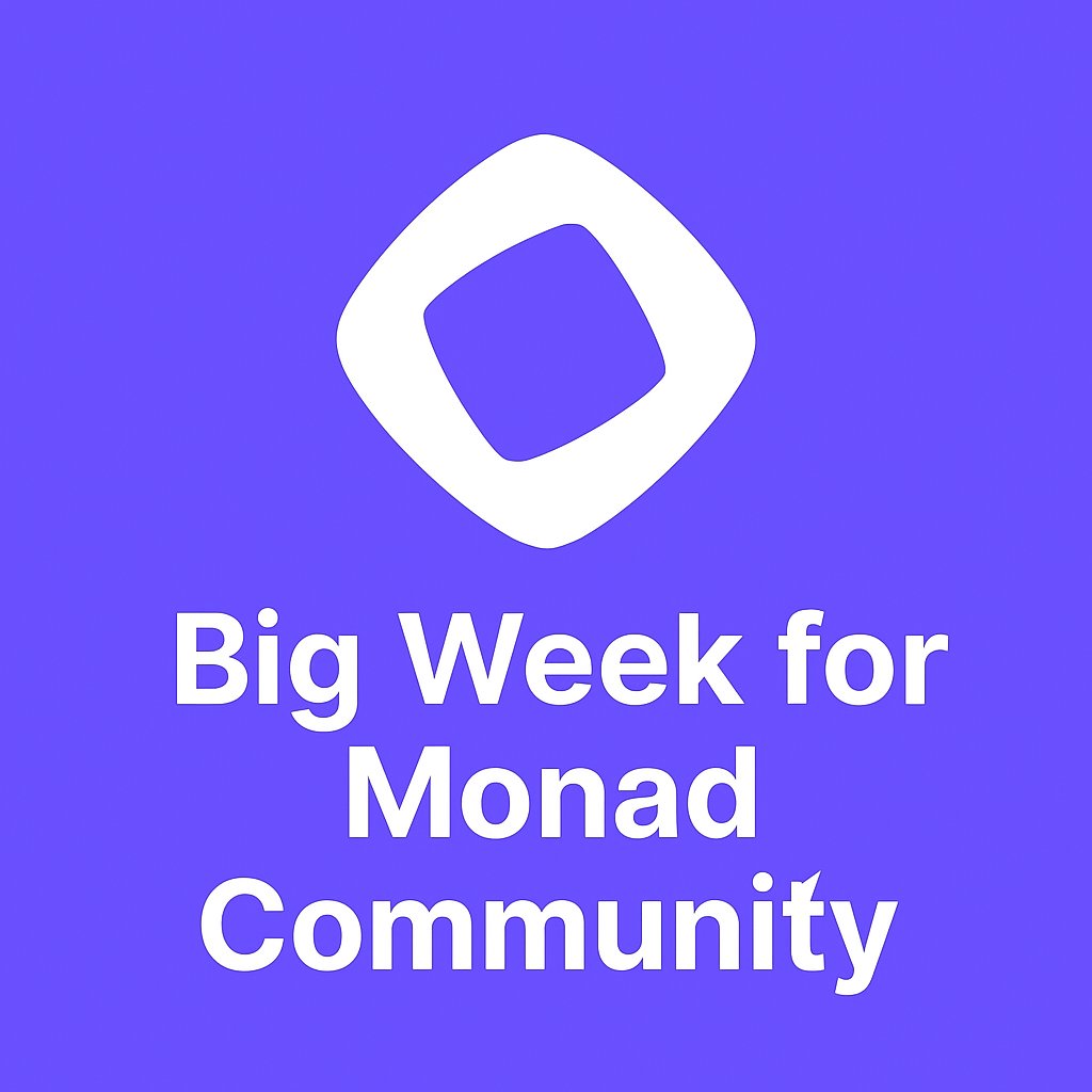 I have Active on Monad since day 1 

1M Nad NFT ✅ 
Game Cipher ✅ 
3000+ transaction ✅ 
300+ Contracts interaction ✅ 

Tomorrow the Airdrop claim will be live ! At claim.monad.xyz 

Hopefully for good gain 🍀