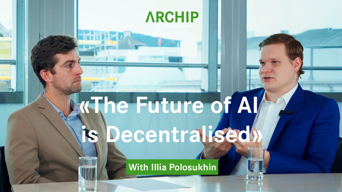 ARCHIPbyMaerkiB's tweet photo. 🔥New ARCHIP Interview with Illia Polosukhin, from co-authoring the Transformer paper to building @NEARProtocol.
We discuss:
– AI x blockchain = the new internet
– User ownership & privacy
– The rise of AI agents
🎥 Watch now: https://t.co/jAB6kxKouz
#ARCHIP #AI #Blockchain #NEAR @ilblackdragon @pahueg