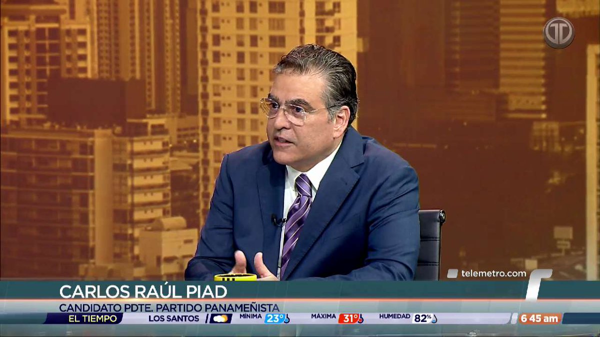 “Fuimos oposición supuestamente en 2019 y para 2024 fueron los peores resultados en la historia del Partido Panameñista. En la provincia de Panamá  sacamos el 3% del voto presidencial, a nivel nacional sacamos un 5”, Carlos Raúl Piad, candidato a presidente del Partido