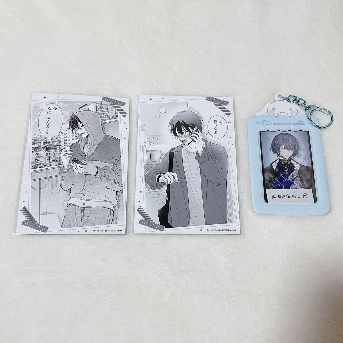 melulu_R's tweet photo. ✧︎ 交換
とことんクズな渡良瀬なのに クラスの陰キャに彼氏の才能がありすぎる 特典 ボイスカード

譲┊︎ヒマ電　待ち合わせ電話
求┊︎寝落ち電話　モーニングコール

郵送でのお取引
お気軽にお声がけ下さい。 https://t.co/tmimTG3rUp