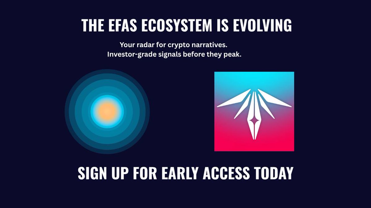 EFAS_Ecosystem's tweet image. 🌌 The EFAS ecosystem is evolving.

We’ve always been about building — first worlds and communities through our games, now the data-driven universes shaping crypto.

Every market cycle brings chaos: hype, noise, and confusion. But just like designing balanced systems in gaming,…