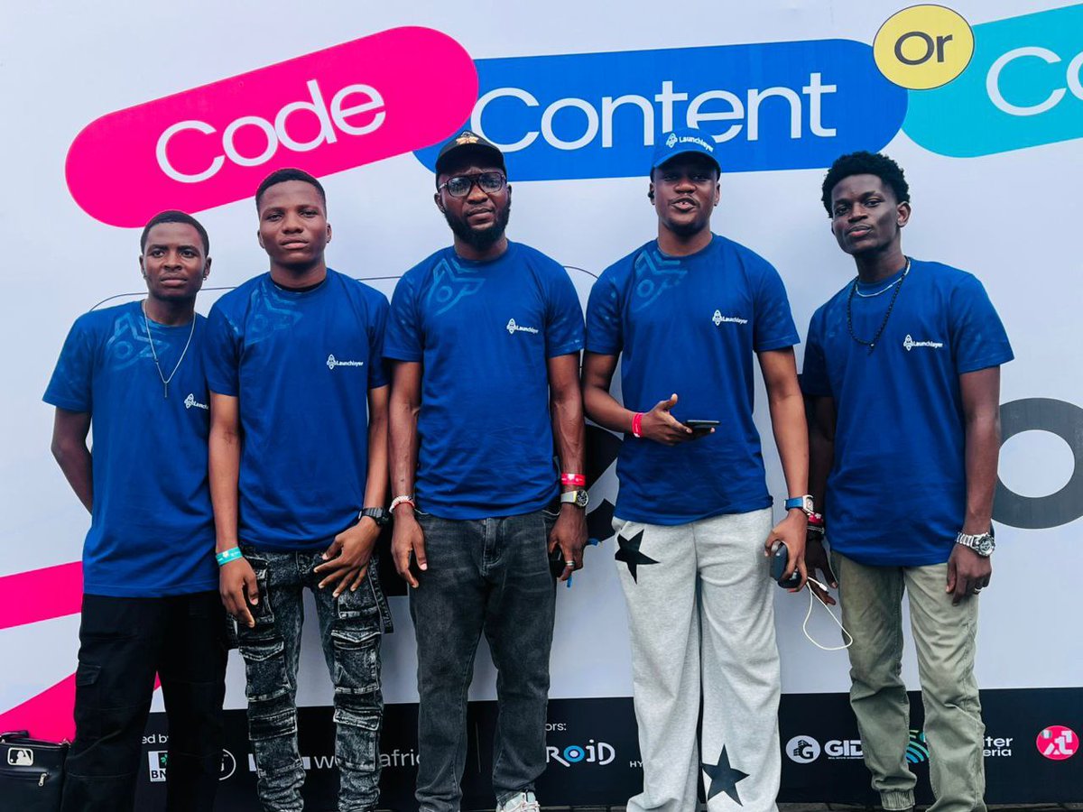 launchlayer's tweet image. Proof we were actually at @blockfestafrica 👀 
Gave out merchs to attendees and had a lot of fun.
Thanks to the team for putting this wonderful event together💙.