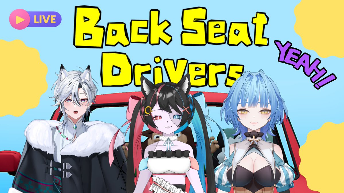 【🔴LIVE】Backseat Drivers | ให้คนไม่มีใบขับขี่มาขับรถ แล้วเราจะเหลืออะไร [ Chaos Party ]
#JinnieintheLIVE

Feat. Chaos Party
<a href="/ReniaMarinette/">Renia วีที่กลายเป็นนีทไปแล้ว</a> 
<a href="/TinsleyTheFox/">Tinsley 🦊🌌| VtuberTH ⨳AGGC⨳</a> 

13th October Starts at : 20.00 (GMT + 7)

Waiting Room : youtube.com/live/ehvf3zkXl…