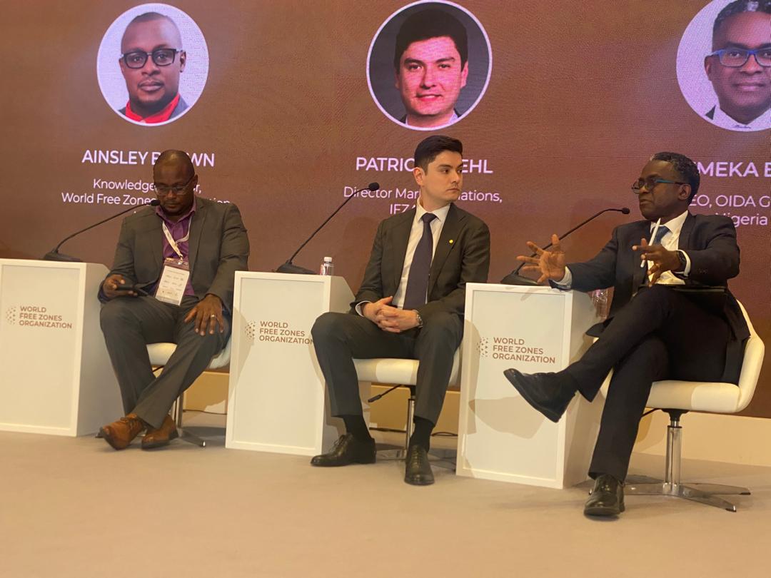 NEZ_Association's tweet photo. The Minister FMITI, MD NEPZA, MD OGFZA, ES NEZA and other Nigerian Delegation to the 11th World FZO World Congress held at the Hainan International Convention and Exhibition Centre, Hainan, China https://t.co/yp1KhBhje3