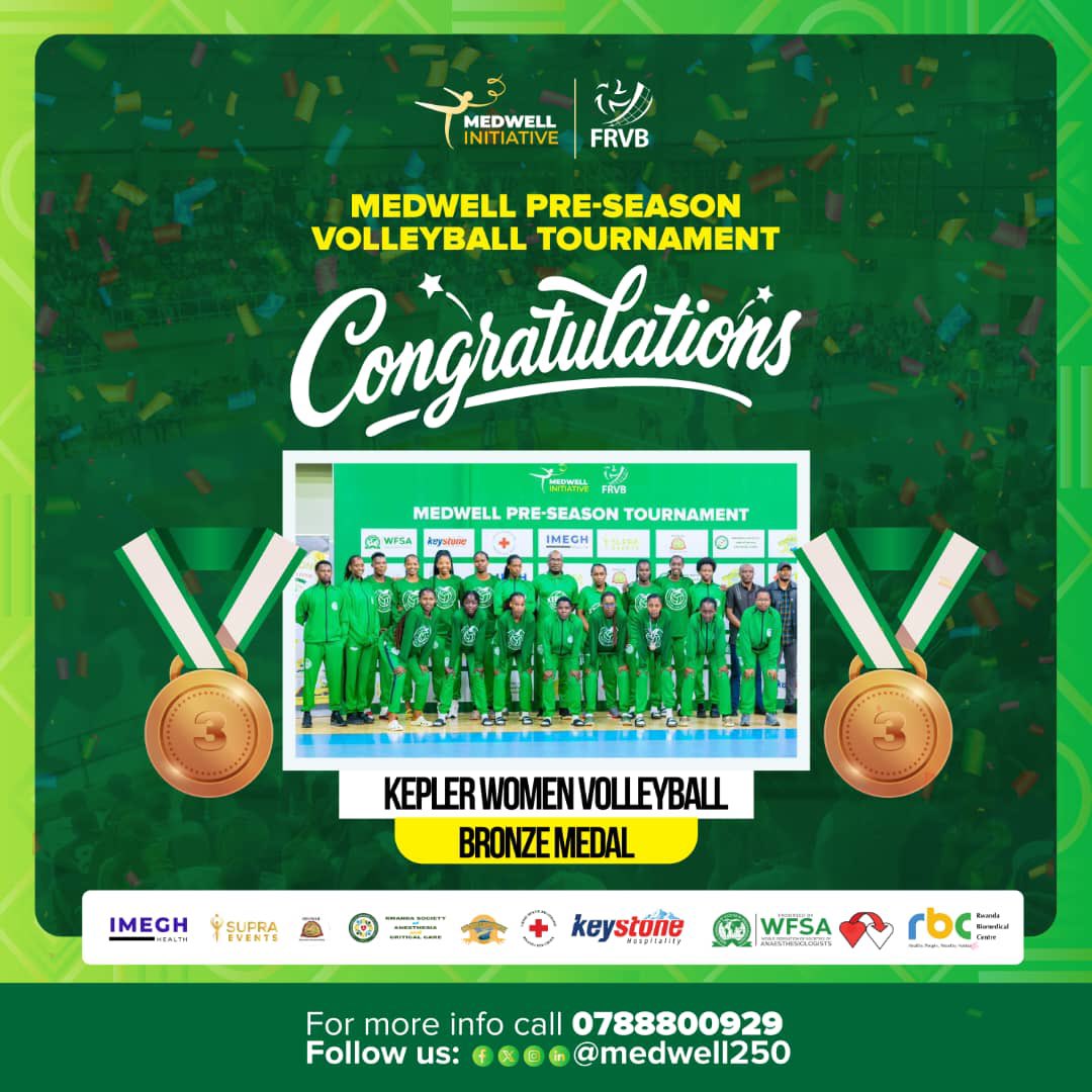 #Medwell250

🥉THANK YOU, BRONZE MEDALISTS

Cheers to <a href="/Kepler_Sports/">Kepler Sports</a> for claiming BRONZE at the Medwell Preseason Tournament 2025.