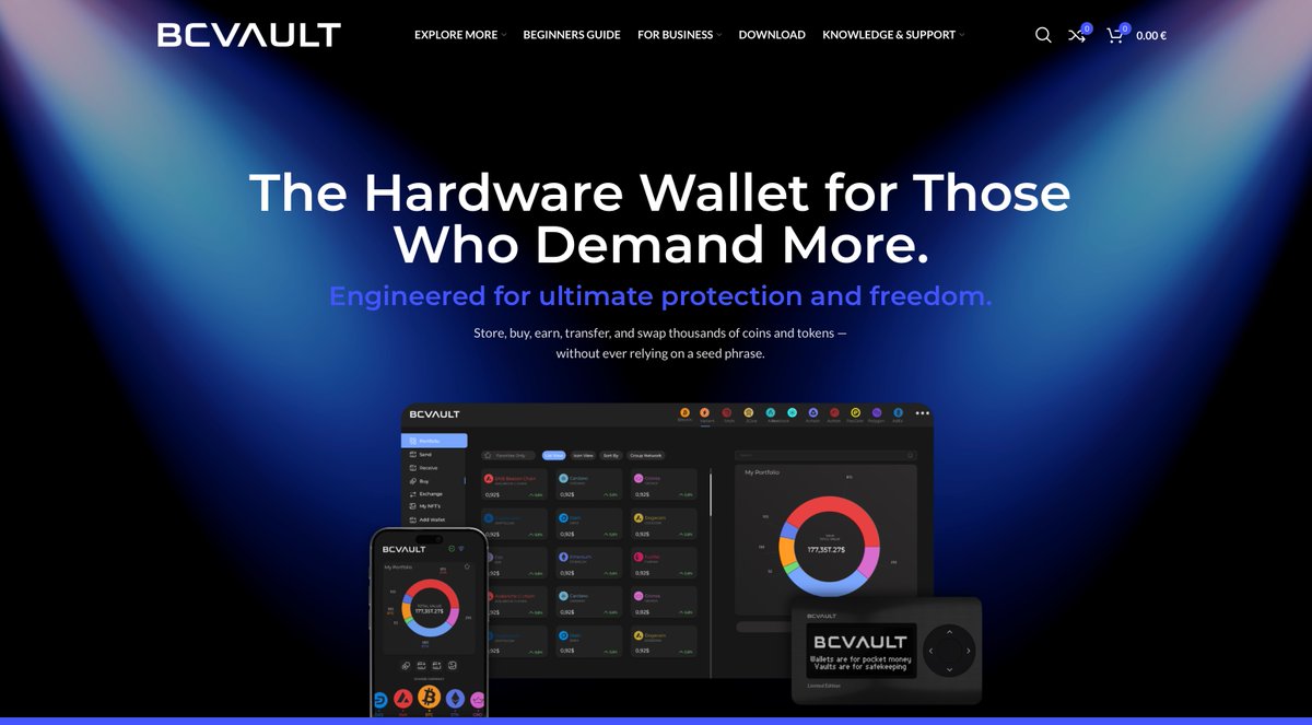 BCVaultOfficial's tweet image. 🔒 Engineered like a vault. Crafted for your freedom.
Store, buy, earn, transfer &amp;amp; swap thousands of coins and tokens — securely and effortlessly.
#BCVault #CryptoSecurity #SeedlessWallet