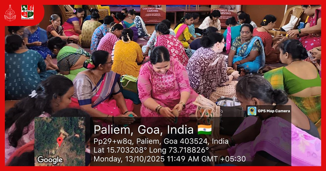 NewSachdeva's tweet image. Day 1 of Coconut Shell Craft training begins at Shree Bhumika Technical Institute, Palye-Arambol, Pernem, Goa!
Turning nature’s gift into creative art pieces 🌰✨
#CoconutShellCraft #SkillDevelopment #Goa #HandicraftTraining #StJoansEducationSociety #ArtFromNature @DITC_Goa