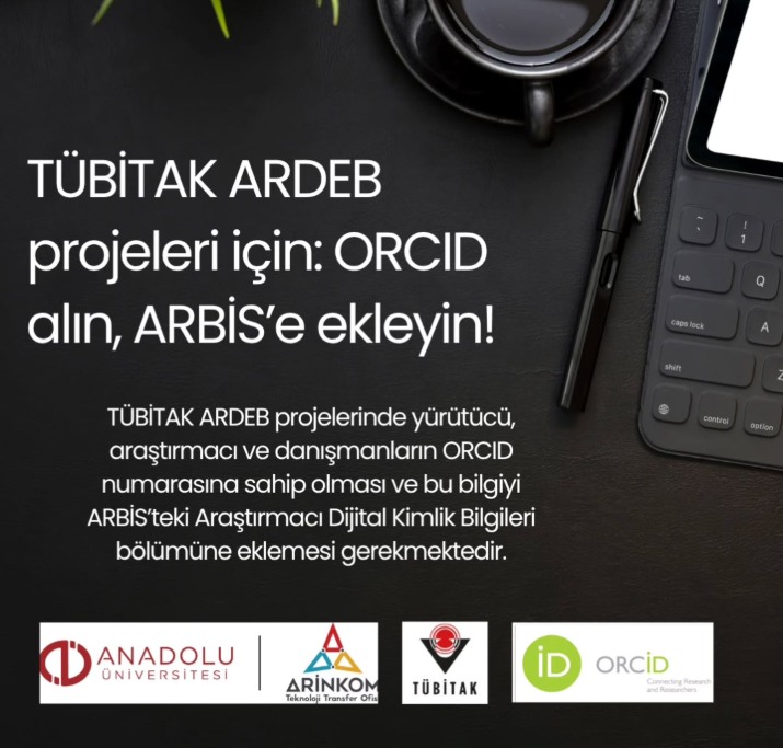 ArinkomTTO's tweet image. 🔔 Unutmayın!
🌍 Açık Bilim ve Açık Erişim için ORCID bilginizi ARBİS’e ekleyin!
TÜBİTAK ARDEB projelerinde yer alacak yürütücü, araştırmacı ve danışmanlar için ORCID artık zorunlu!
👉 ORCID al: orcid.org/register
👉 ARBİS’e ekle: arbis.tubitak.gov.tr
 #ORCID #ARBİS