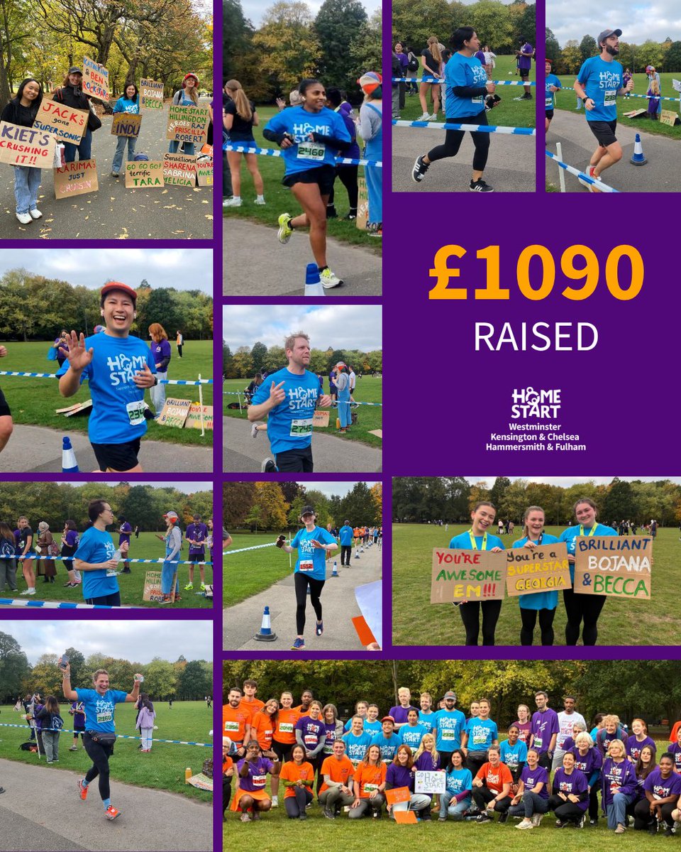 What a day! 🏅

12 runners took part in Lace Up for London RunThrough, raising over £1,000 for Home-Start WKCHF! 💗 Your support helps families through tough times, especially this winter. ⛄

#homestart #laceupforlondon #familysupport