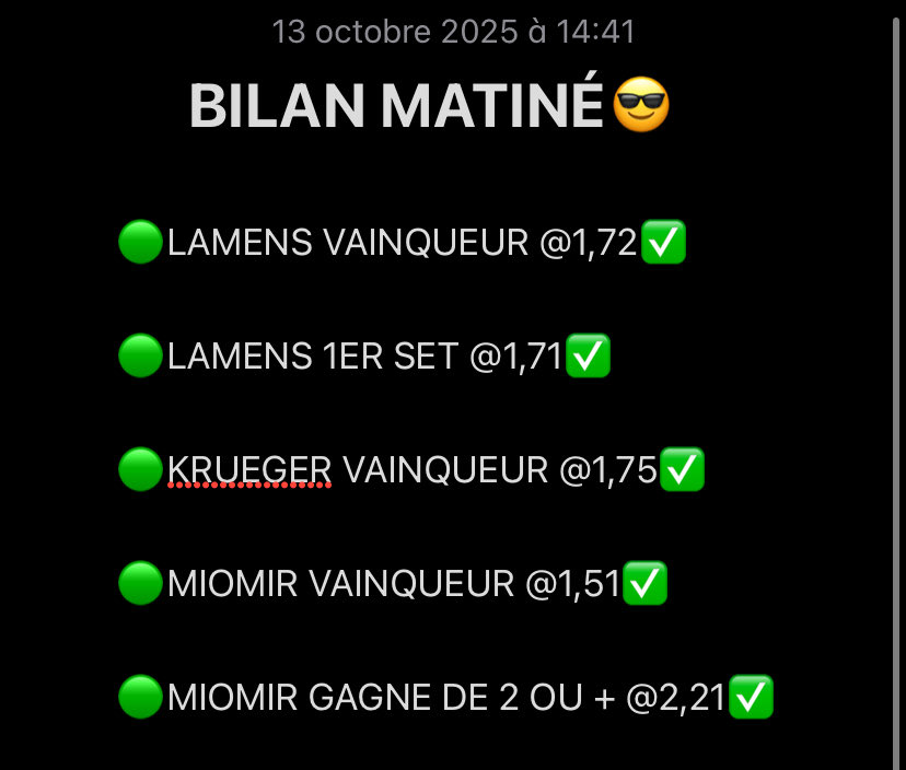 ICE_PRONOS's tweet image. Dites-vous que ça c’est juste le bilan de ce matin sur Twitter/Telegram, les gars je me répète mais vous trouverez personne qui vous régale autant et je pèse mes mots ! 

Mtn simple sur chaque tweet si j’estime que j’ai pas la visibilité que je mérite je ferais croquer que les 🦾