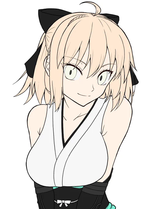 リクエストより沖田さん描いてます