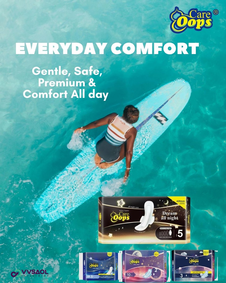 Oopscareug's tweet image. Ride through your Monday with comfort that never quits!
From sunrise hustle to sunset calm, stay fresh, free &amp;amp; confident all day with Oops Care.
Gentle. Safe. Premium comfort, always. 
#OopsCare #EverydayComfort #MondayVibes #StayFresh #ConfidenceAllDay