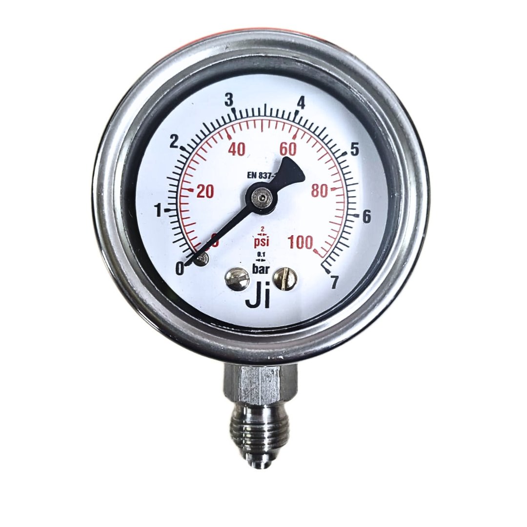 JIGAUGES's tweet image. "JI" Economical Pressure Gauge, 2" (50 mm) Dial, Range 0 to 7 bar with Dual Scale of 100 PSI, Direct Mounting Bottom Entry, 1/4" BSP (M) Connection, SS Body
japsin.co.in/product/econom…
#pressuregauge #Pressureinstruments #processcontrol #engineering #processcontrolinstrumentation