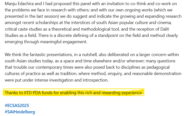 GemsofAcademia's tweet image. Meet Professor Dickens Leonard of IIT Delhi who got funding from the institute to attend a conference in Germany to participate in a panel on caste and cinema in India. Is this why our taxpayers are paying taxes every year? How does this research benefit the taxpayers of India?
