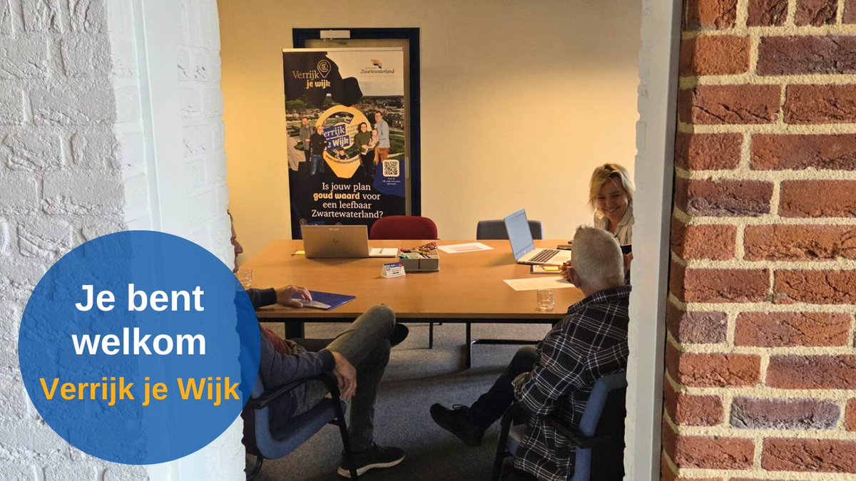 Met Verrijk je Wijk krijg jij de kans om in jouw buurt de leefbaarheid te versterken. 💪Ga jij aan de slag? Onze kerncoördinatoren helpen je graag. 

☕ Je bent welkom bij één van de inloopbijeenkomsten. Vandaag zitten we tot 21.00 uur voor je klaar in het gemeentehuis.