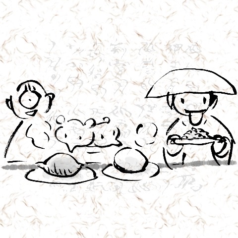 本日もお疲れ様です！
10/13のラクガキ
サツマイモの日でピザまんの日なのでどちらから食べるか迷うたぬきと豆の日でもあるので豆しか見てない豆腐小僧です。