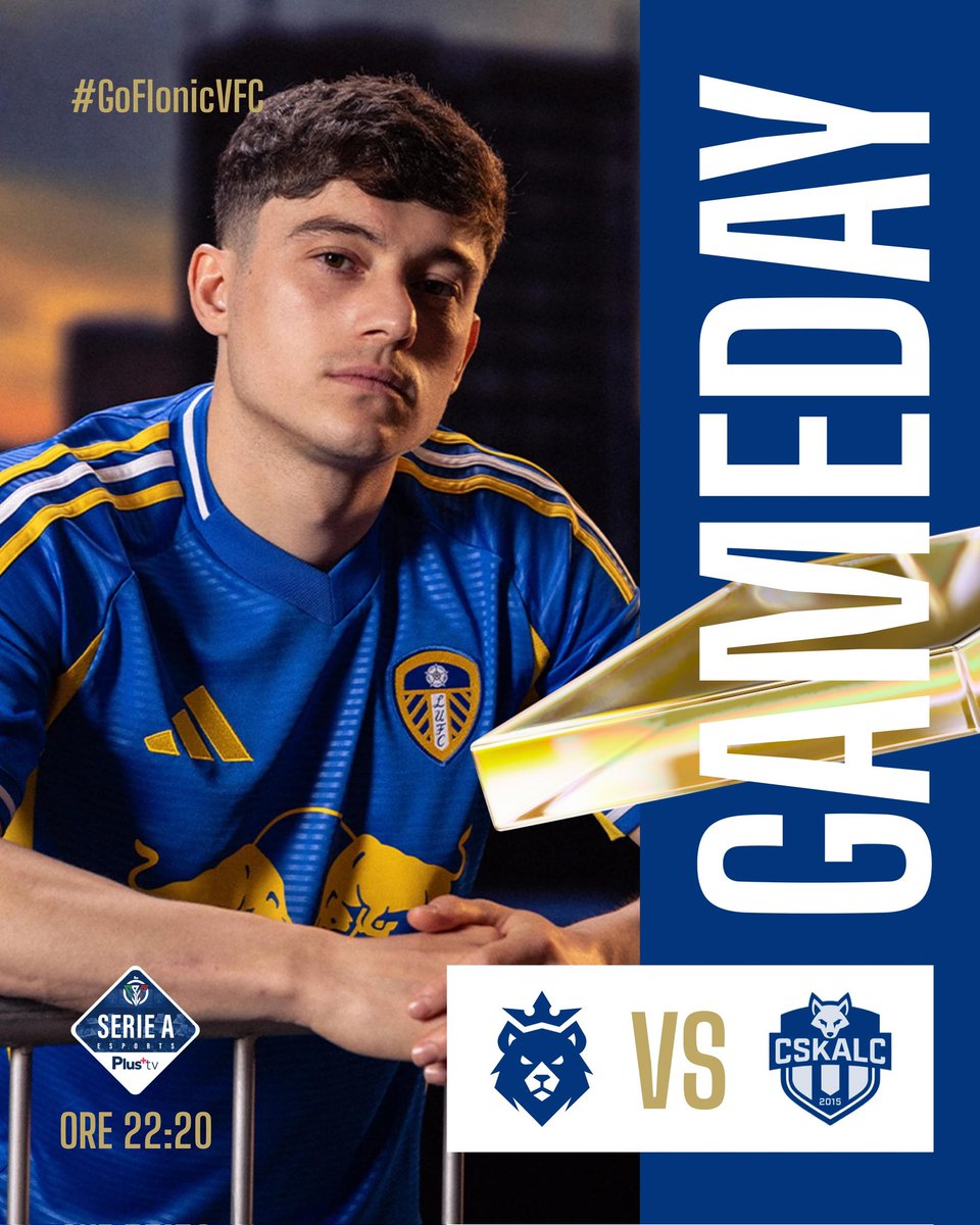 #TONIGHT #MatchDay 
<a href="/FlonicVFC/">FlonicVFC</a> vs <a href="/OfficialCSKALC/">CSKALC SPORTEC</a> 
<a href="/CPGItaly/">CPG Italy 🇮🇹</a> <a href="/CPG__eSports/">Competitive Pro Gaming</a> 
1° di Campionato 📆
I Flonic VFC sono lieti di augurare un buon campionato a tutti i partecipanti 💪💪
💙💛