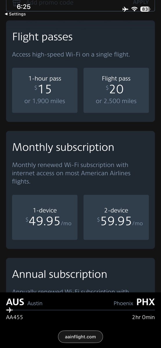 prv8networkfx's tweet image. Not sure why all airlines have anyone but @Starlink for there inflight connectivity.
It is just a better service. I canโt even run a Speedtest to show the comparison.