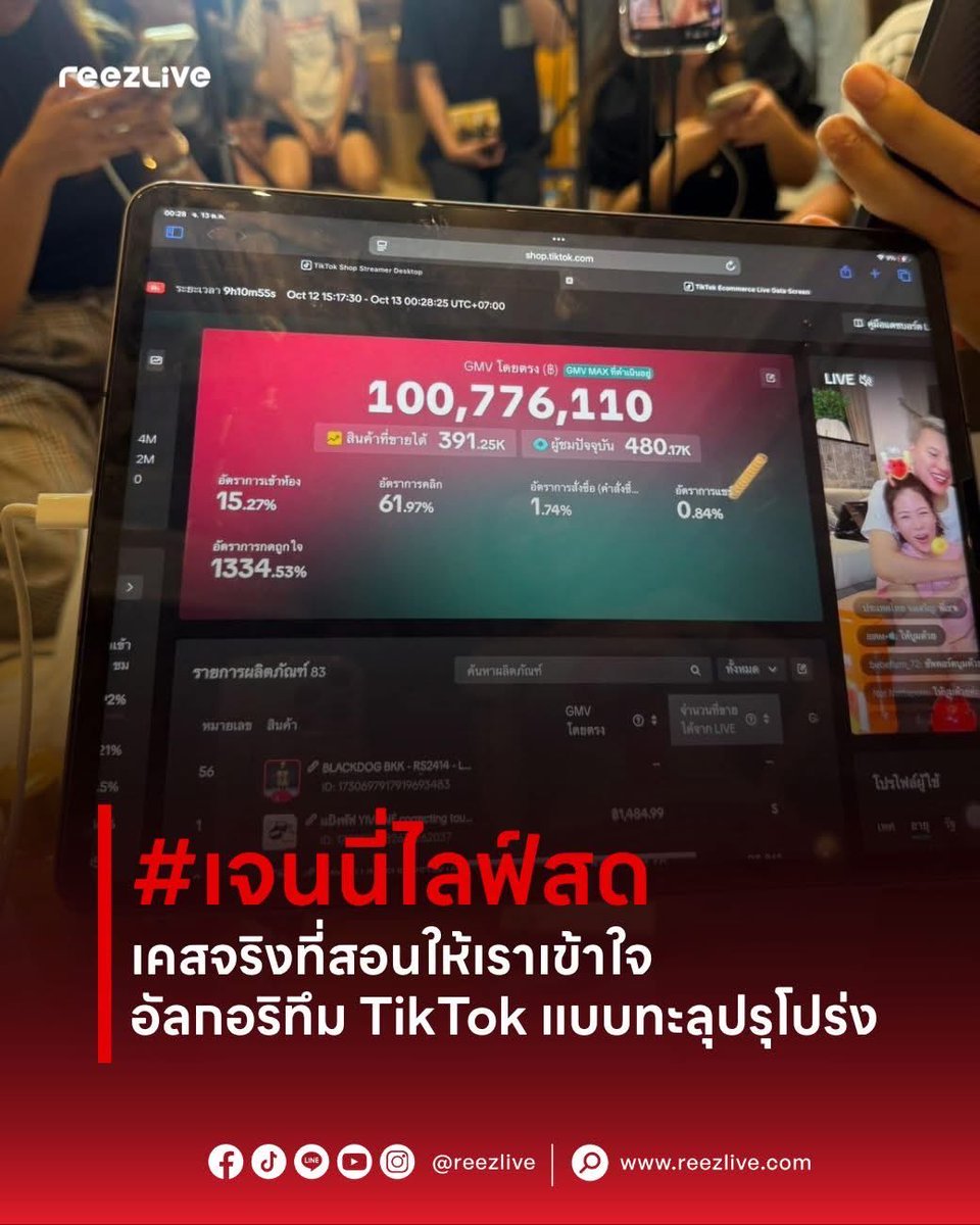 ถอดบทเรียน การไลฟ์ติ๊กต๊อกของ #เจนนี่ได้หมดถ้าสดชื่น #เจนนี่รัชนก ปังแบบนี่

Cr.REEZLive 

## เบื้องหลังความสำเร็จของเจนนี่ ได้หมดถ้าสดชื่น: ปิดยอดไลฟ์หลักร้อยล้านในวันเดียว ##
.
.

หลายคนอาจคิดว่าความปังนี้มาจากชื่อเสียงหรือกระแสดราม่าเพียงอย่างเดียว แต่ความจริงแล้ว