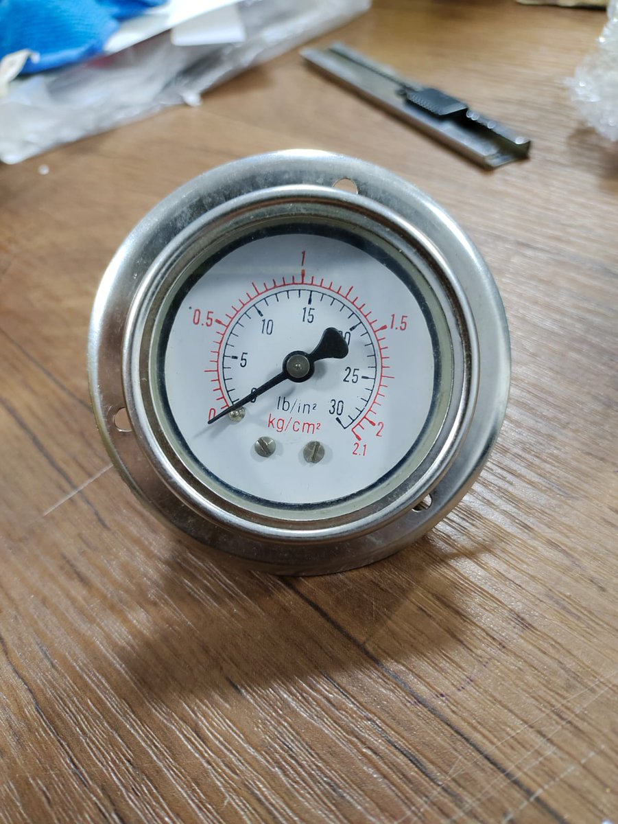 JIGAUGES's tweet image. "Ji" Pressure Gauge, Dial Size 2" (50 mm), Range 0 to 2.1 Kg/Cm2 with Dual Scale of 30 PSI, Panel Mounting Back Entry, Connection 1/4" BSP (M), SS Body
japsin.co.in/product/indust…
#pressuregauge #Pressureinstruments #processcontrol #engineering #mechancialengineering